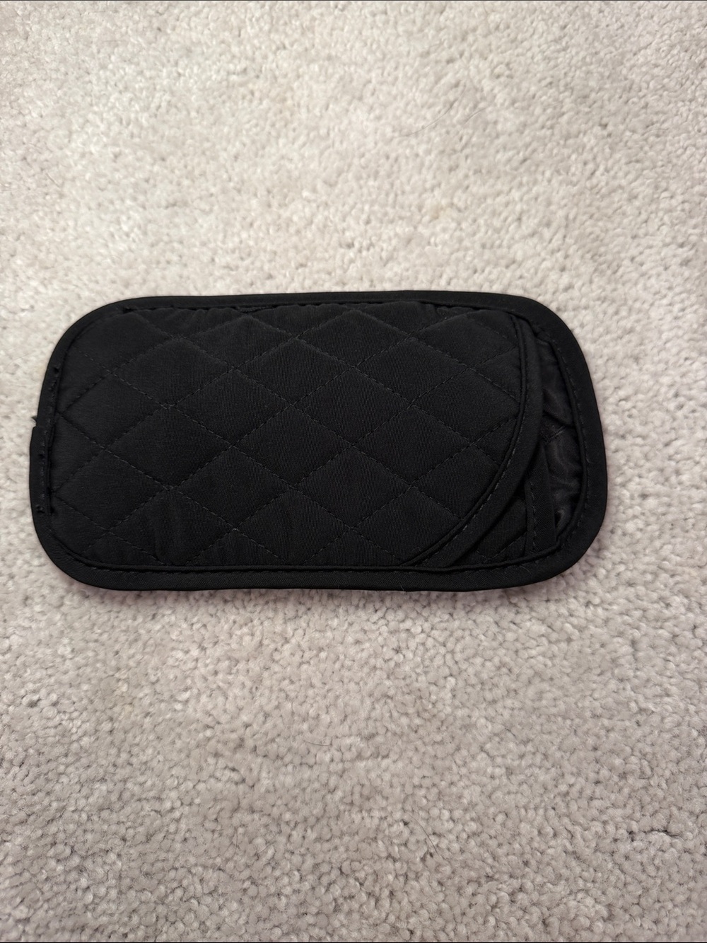Vera Bradley Black Quilted Travel sunglass Pouch